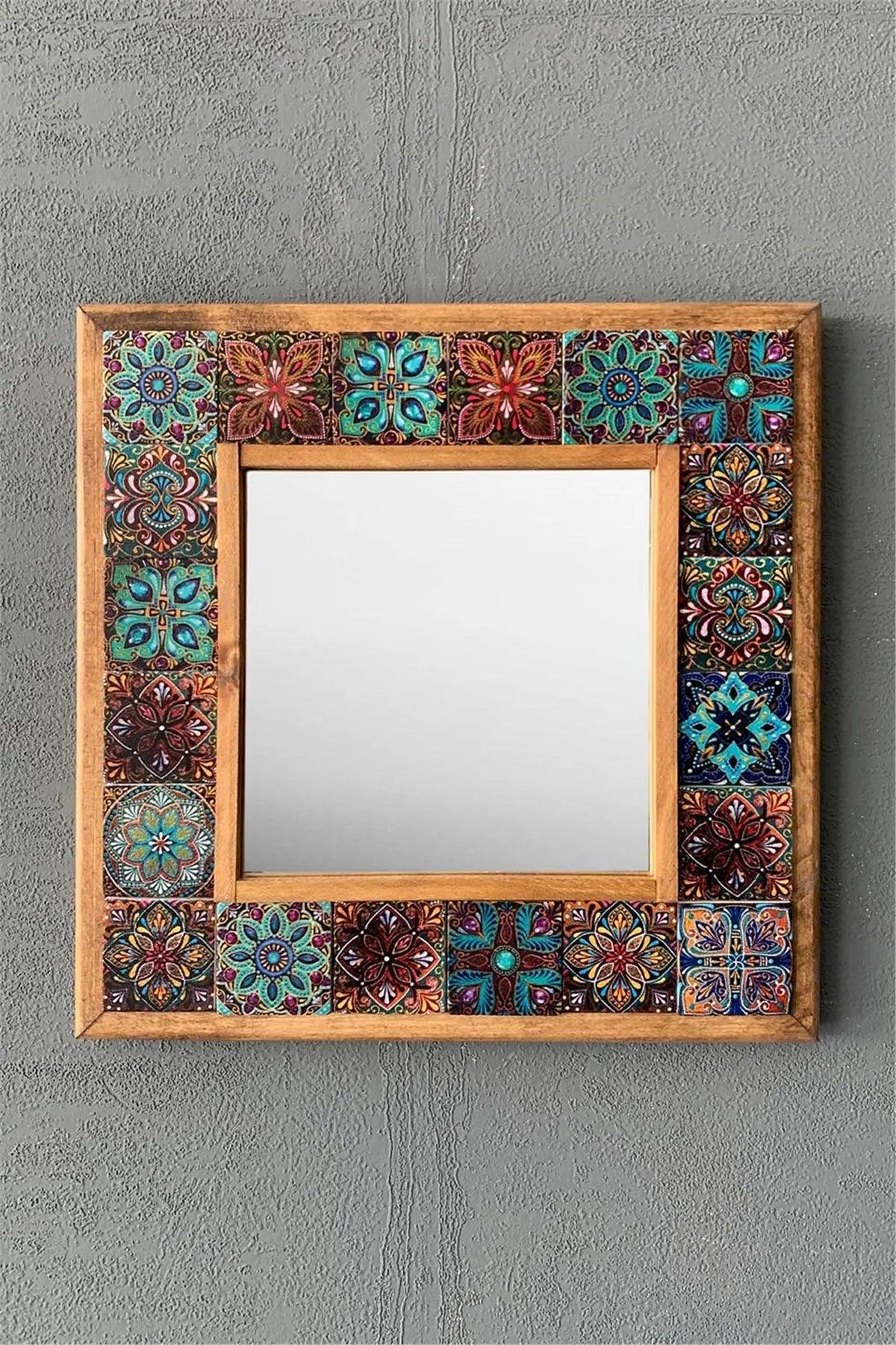 Handmade Mosaic Wall Mirror Decorative Housewarming Gift Ceramic Tile