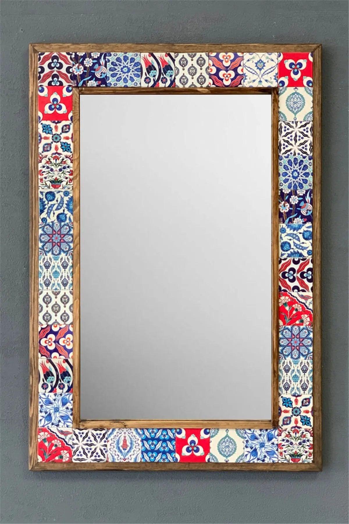 Decorative Handmade Wall Hanging Mosaic Tile Colourful Mirror