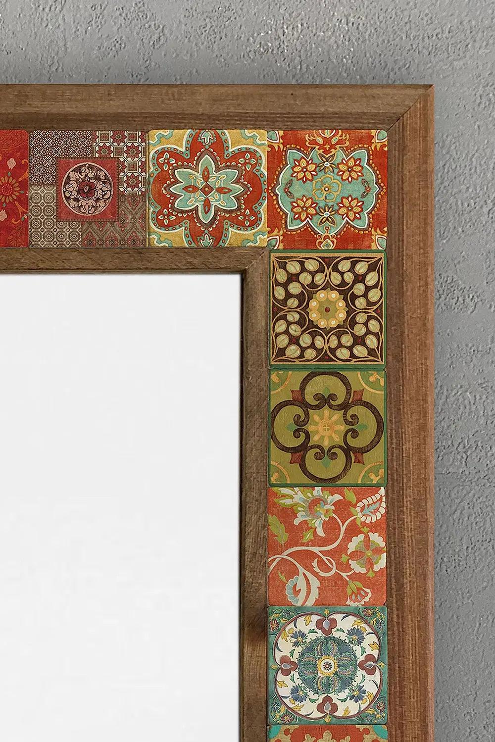 Decorative Handmade Ceramic Home Décor Mosaic Framed Mirror