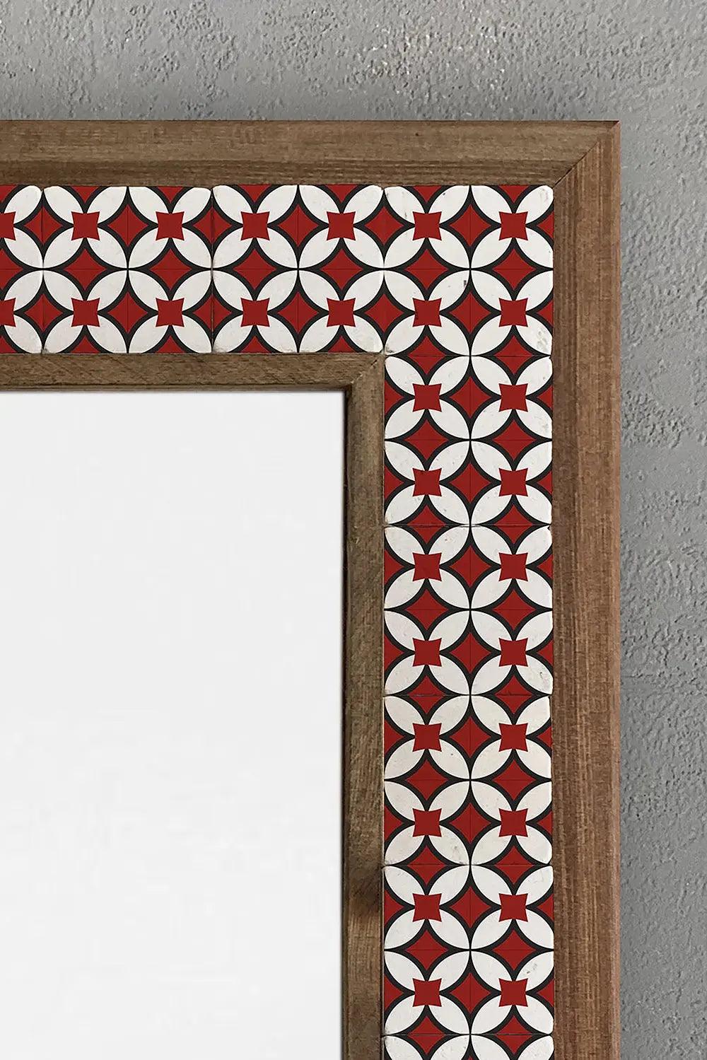 Handmade Bathroom Mosaic Mirror Wooden Framed Housewarming Gifts