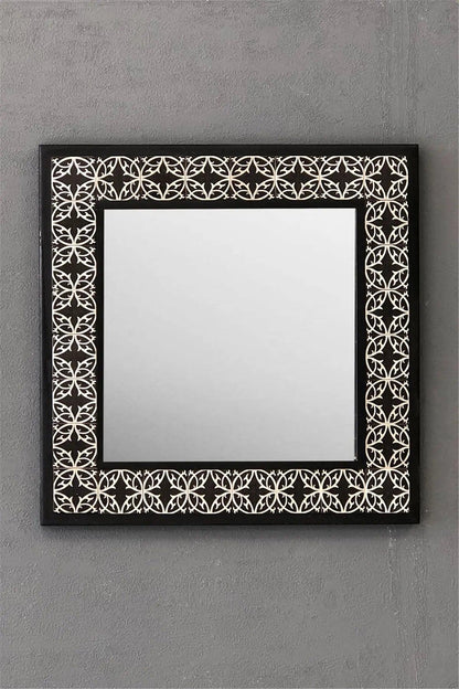 Mosaic Stone Tile Wooden Frame Mirror Wall Hangings Mirror