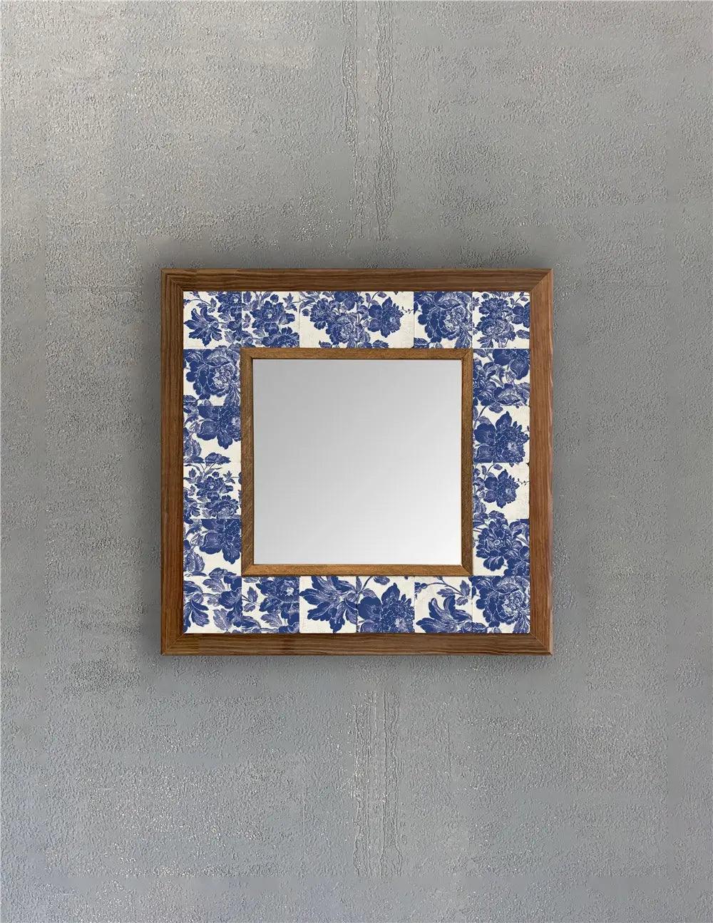 Bathroom Vanity Mirror Handmade Mosaic Wooden Framed Mirror