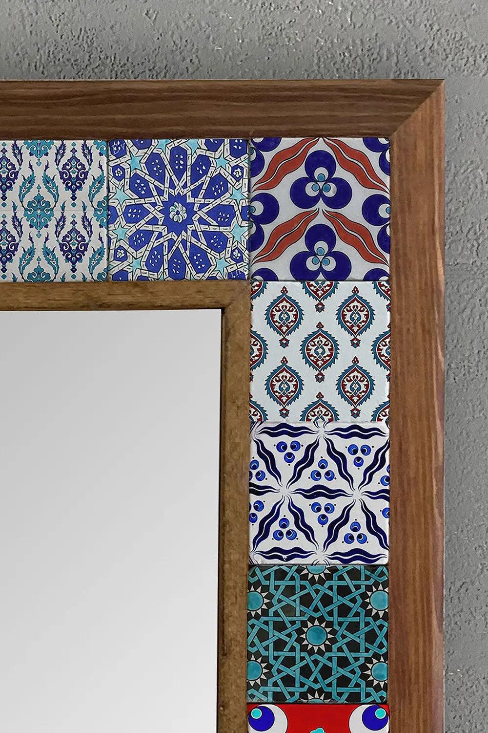 Decorative Handmade Wall Hanging Mosaic Tile Colourful Mirror