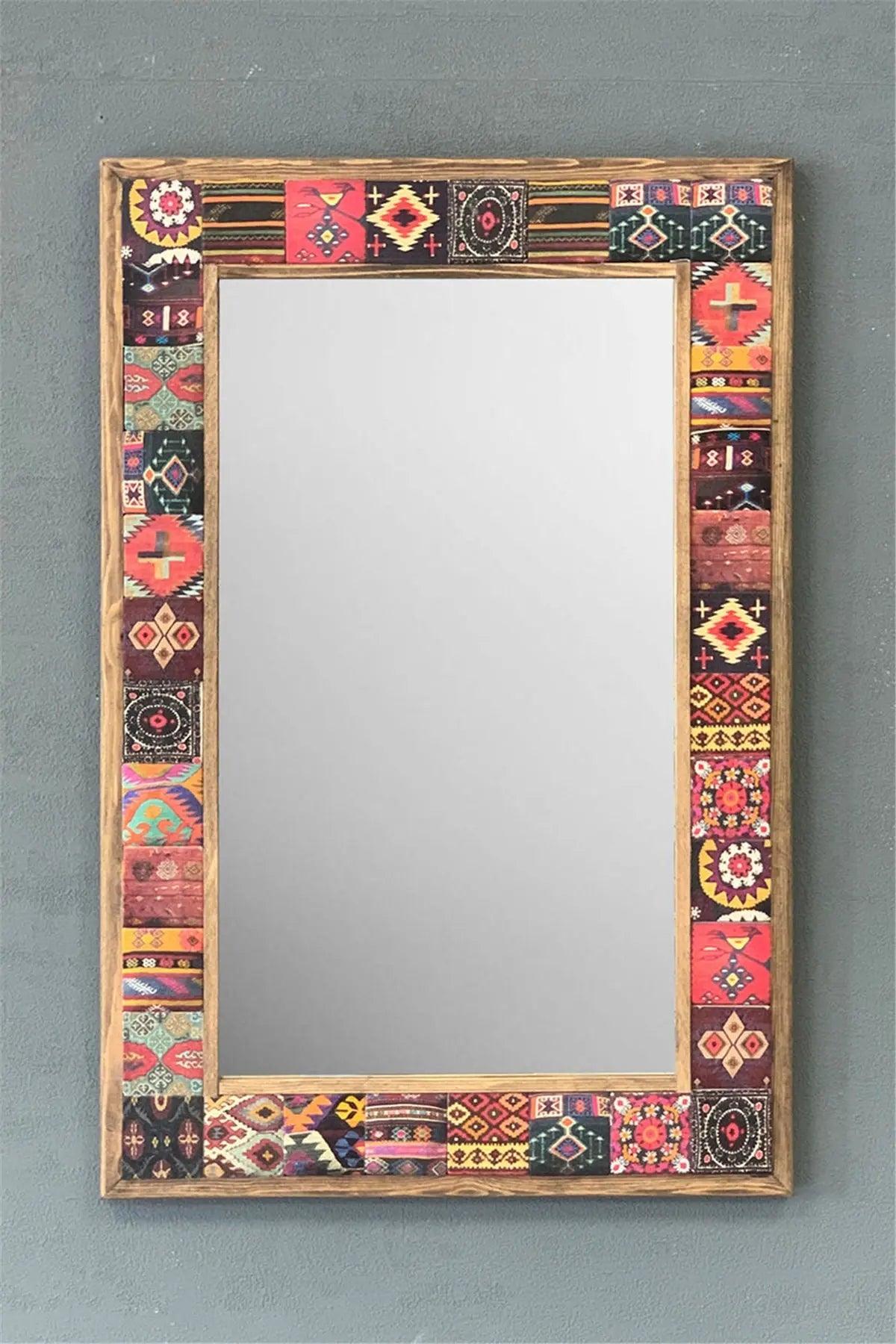 Ceramic Home Décor Gift Handmade Mosaic Stone Mirror