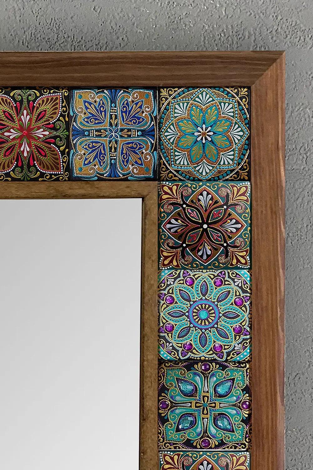 Handmade Mosaic Wall Mirror Decorative Housewarming Gift Ceramic Tile