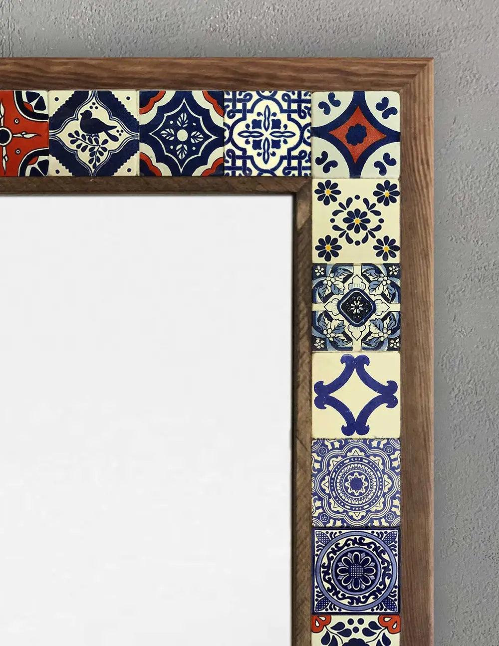 Handmade Wall Mirror Mosaic Frame Decorative Bath Mirror