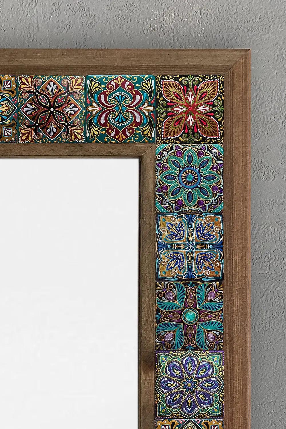 Handmade Mosaic Wall Mirror Decorative Housewarming Gift Ceramic Tile