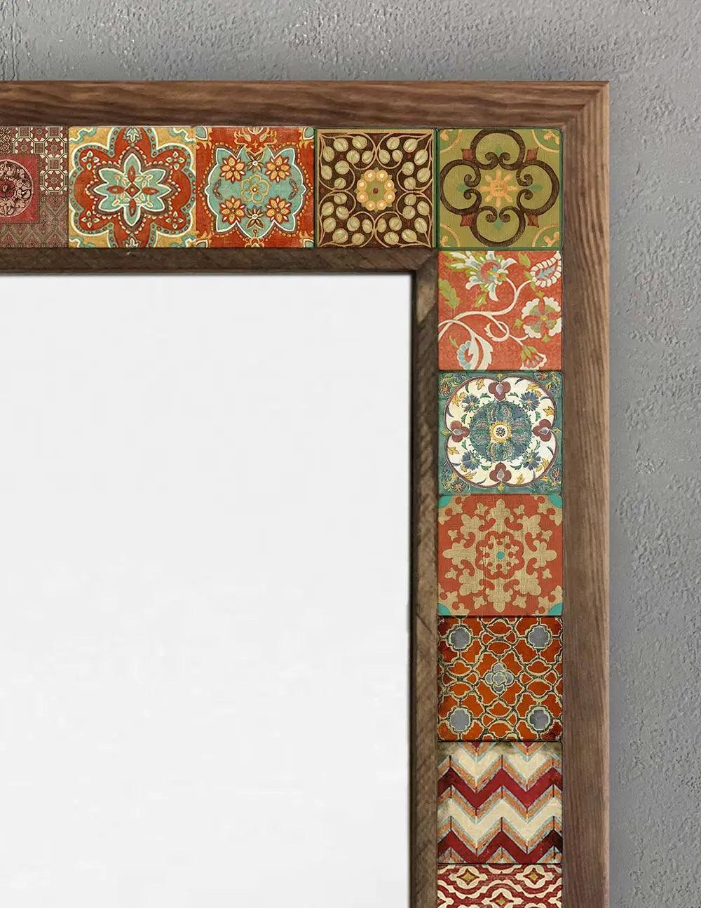 Decorative Handmade Ceramic Home Décor Mosaic Framed Mirror