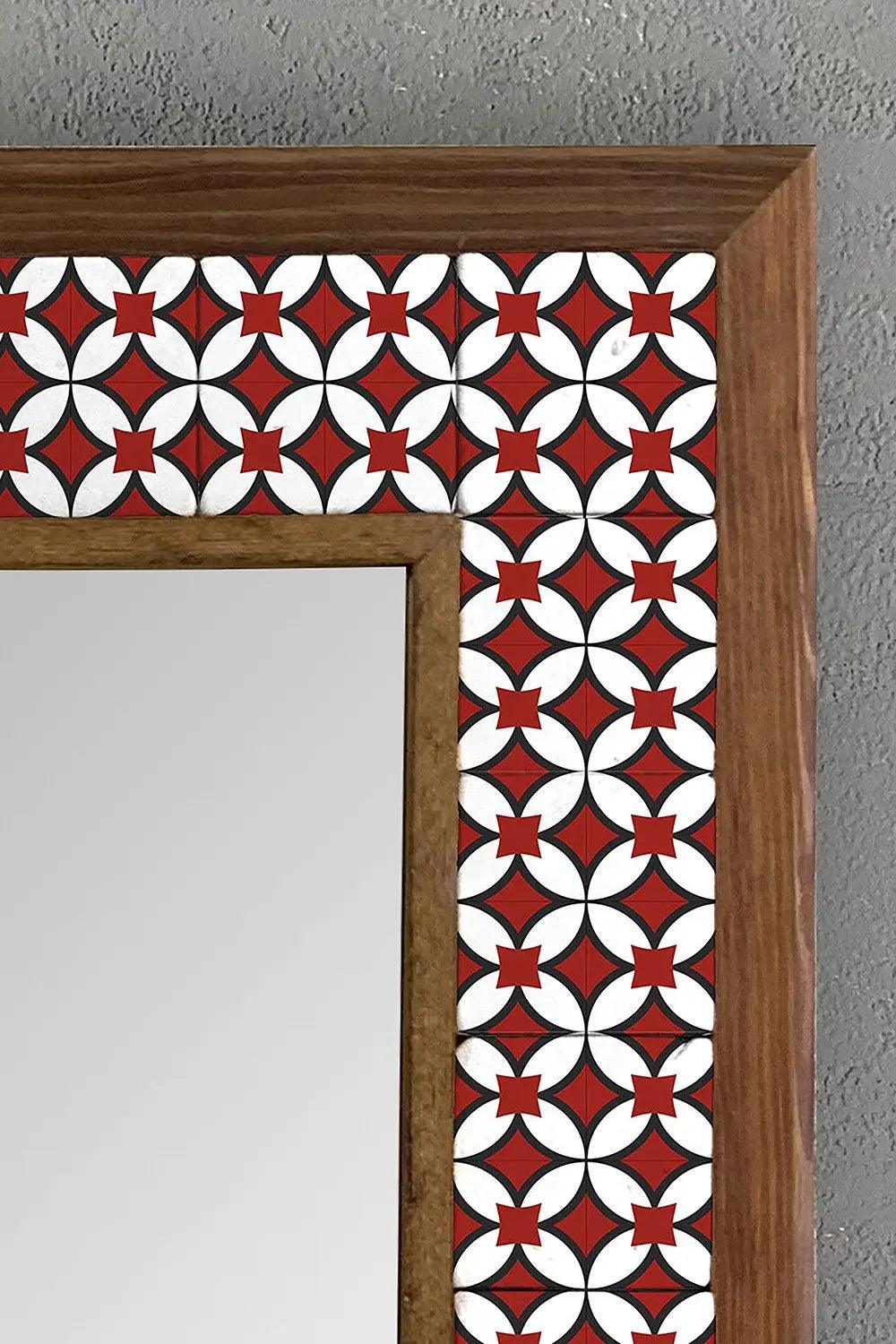 Handmade Bathroom Mosaic Mirror Wooden Framed Housewarming Gifts