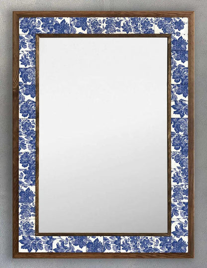 Bathroom Vanity Mirror Handmade Mosaic Wooden Framed Mirror