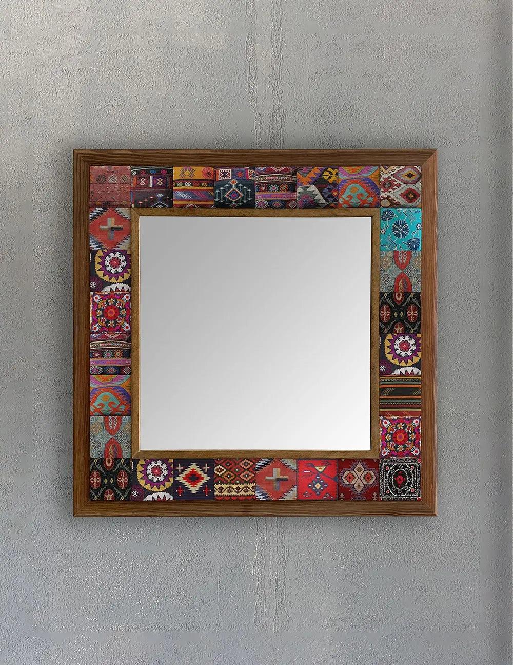 Ceramic Home Décor Gift Handmade Mosaic Stone Mirror