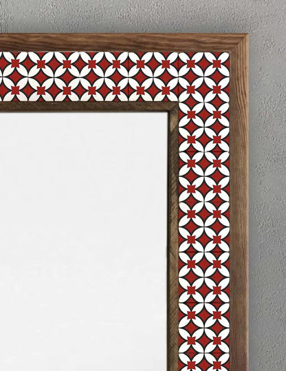 Handmade Bathroom Mosaic Mirror Wooden Framed Housewarming Gifts