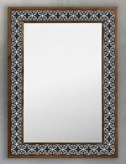 Mosaic Stone Tile Wooden Frame Mirror Wall Hangings Mirror