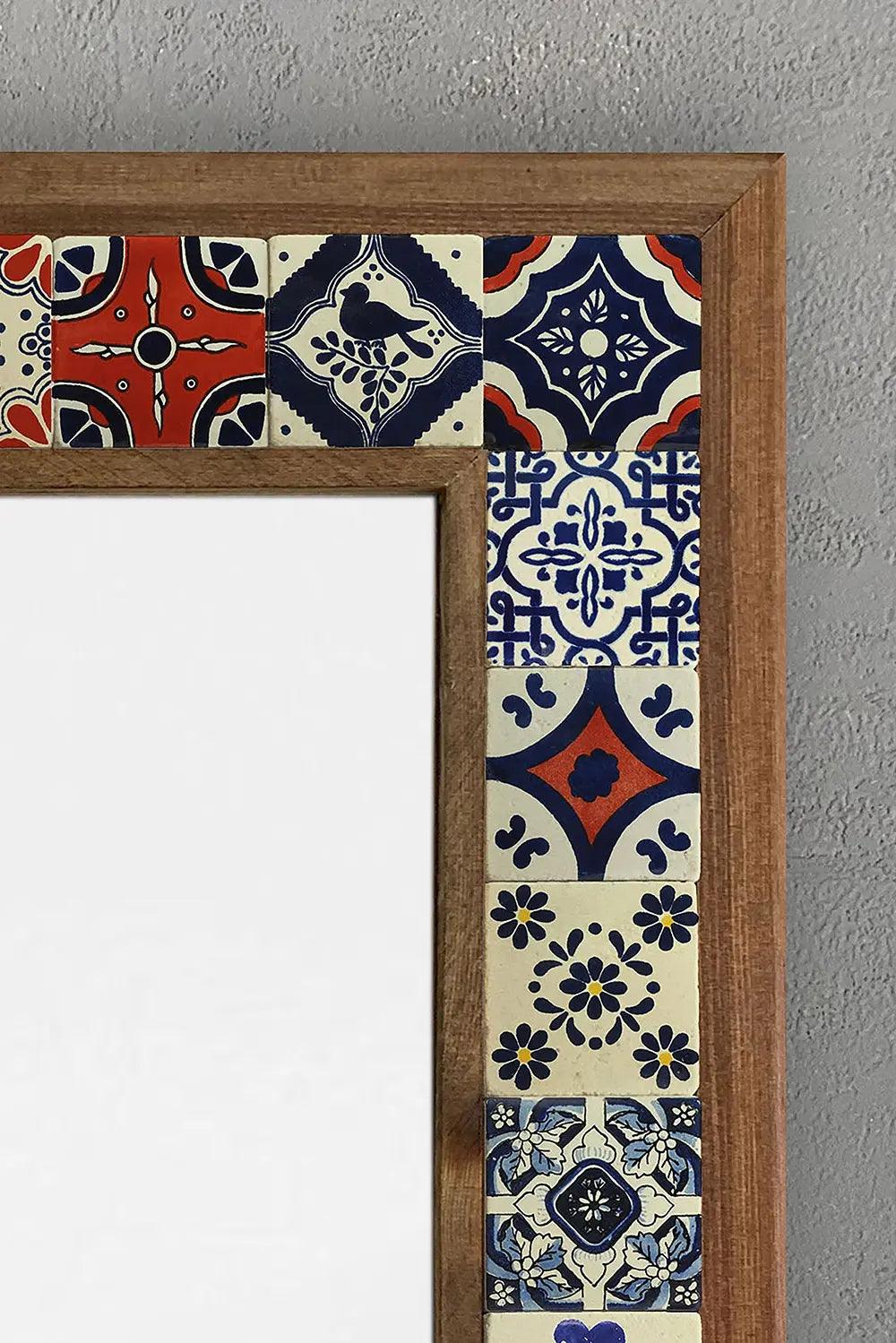 Handmade Wall Mirror Mosaic Frame Decorative Bath Mirror