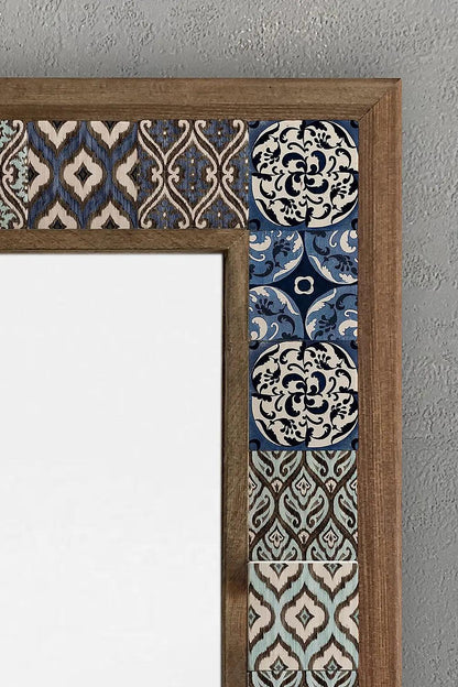 Handmade Mosaic Bathroom Mirror Housewarming Gift Wooden Framed 