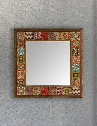 Decorative Handmade Ceramic Home Décor Mosaic Framed Mirror