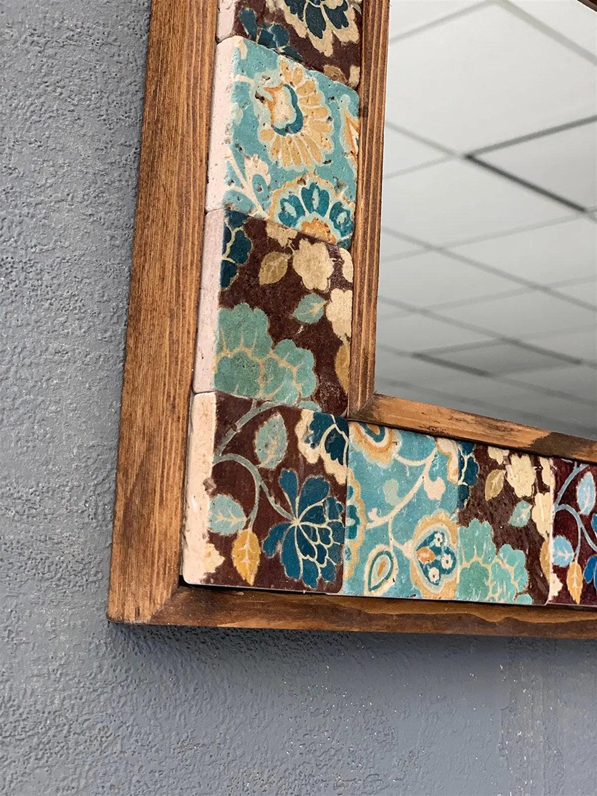 Portland Mosaic Mirror — handmade Turkish mosaic wall mirror