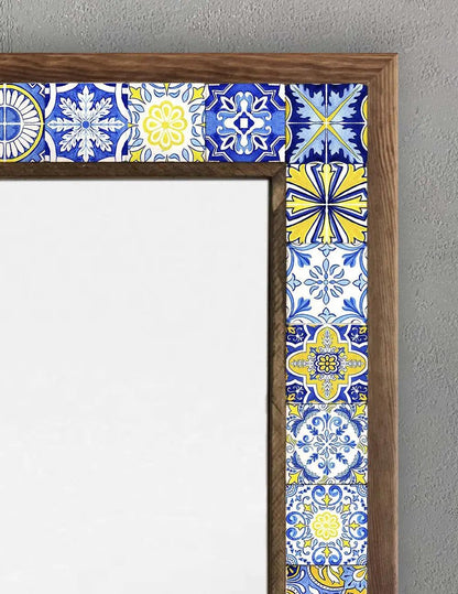 Porto Mosaic Mirror — handmade Turkish mosaic wall mirror