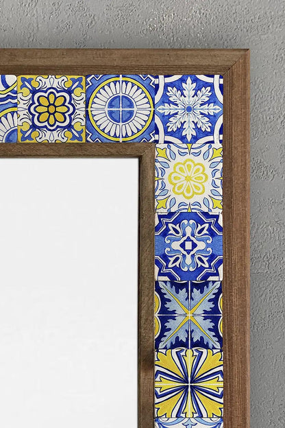 Porto Mosaic Mirror — handmade Turkish mosaic wall mirror