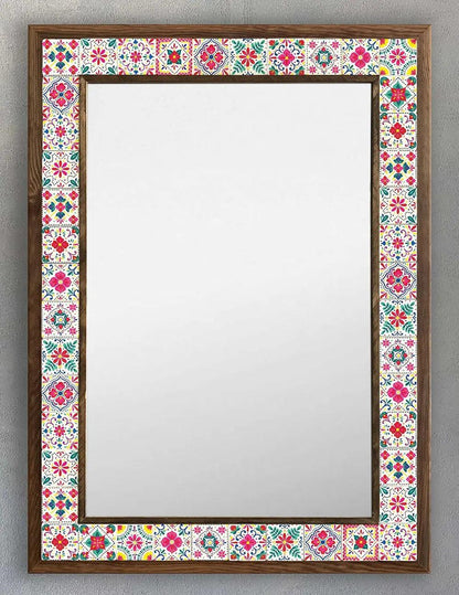 Positano Mosaic Mirror — handmade Turkish mosaic wall mirror