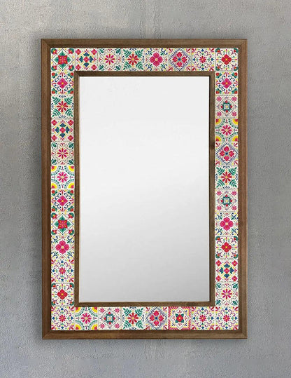 Positano Mosaic Mirror — handmade Turkish mosaic wall mirror