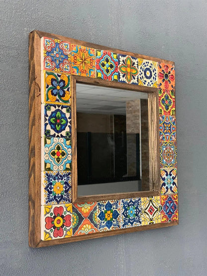 San Diego Mosaic Mirror — handmade Turkish mosaic wall mirror