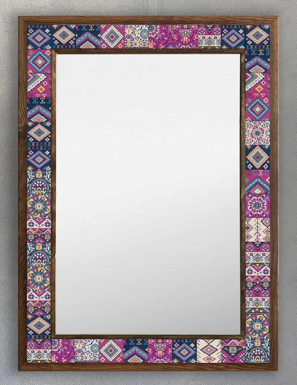 Santa Fe Mosaic Mirror — handmade Turkish mosaic wall mirror