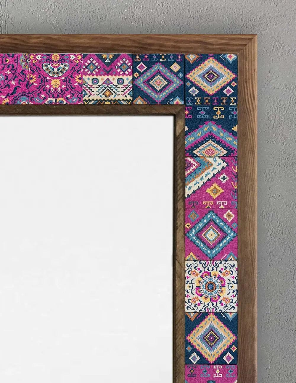 Santa Fe Mosaic Mirror — handmade Turkish mosaic wall mirror