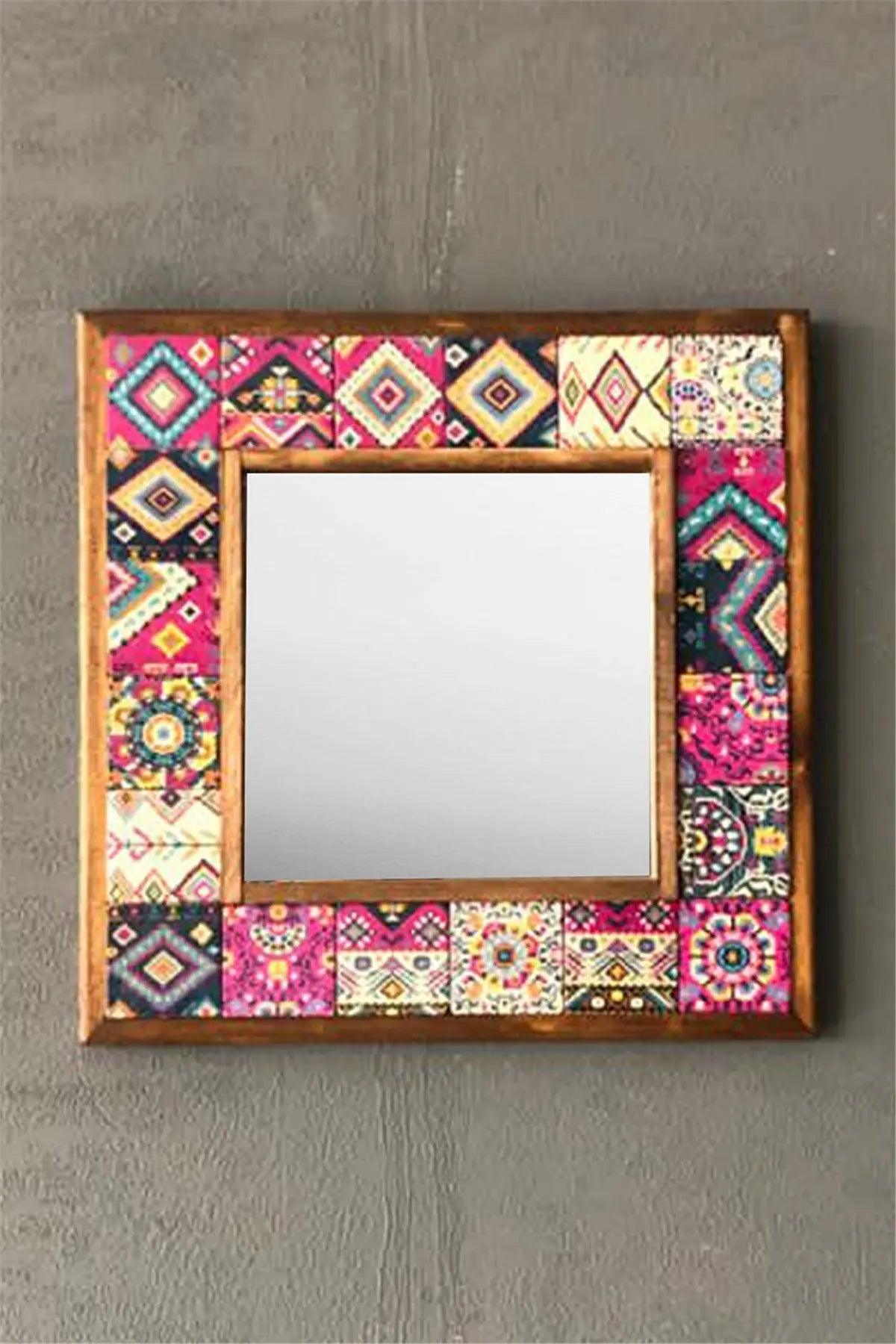 Santa Fe Mosaic Mirror — handmade Turkish mosaic wall mirror