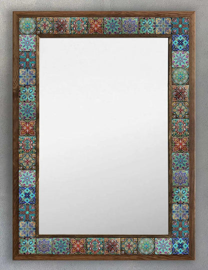 Sedona Mosaic Mirror — handmade Turkish mosaic wall mirror
