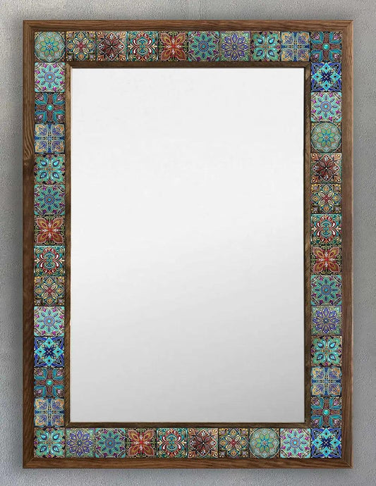 Sedona Mosaic Mirror — handmade Turkish mosaic wall mirror