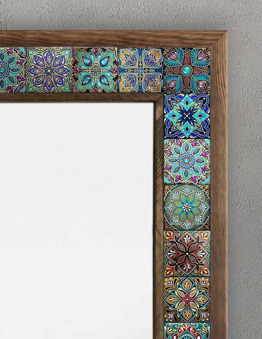Sedona Mosaic Mirror — handmade Turkish mosaic wall mirror