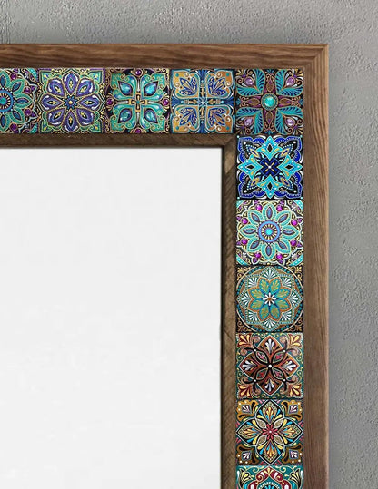 Sedona Mosaic Mirror — handmade Turkish mosaic wall mirror