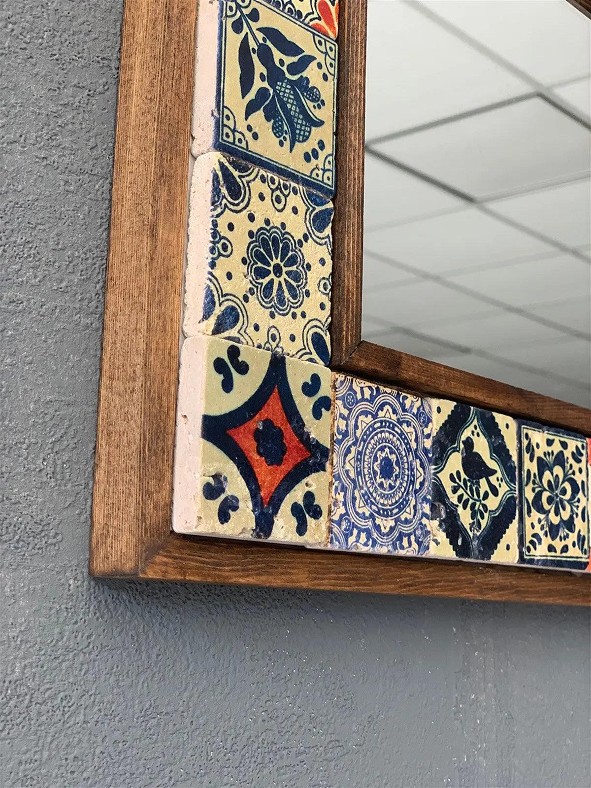 Texas Mosaic Mirror — handmade Turkish mosaic wall mirror